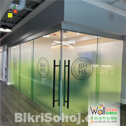Best Living Room Wall Partition Ideas | Frosted Glass Film